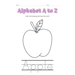 A to Z Alphabet Tracing